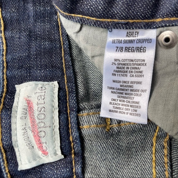 Aeropostale Skinny Blue Jeans Size 7/8 - Picture 2 of 16